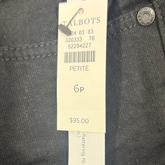 Talbots Women's Elegant High Waisted Black Denim Jeans - Picture 5 of 10